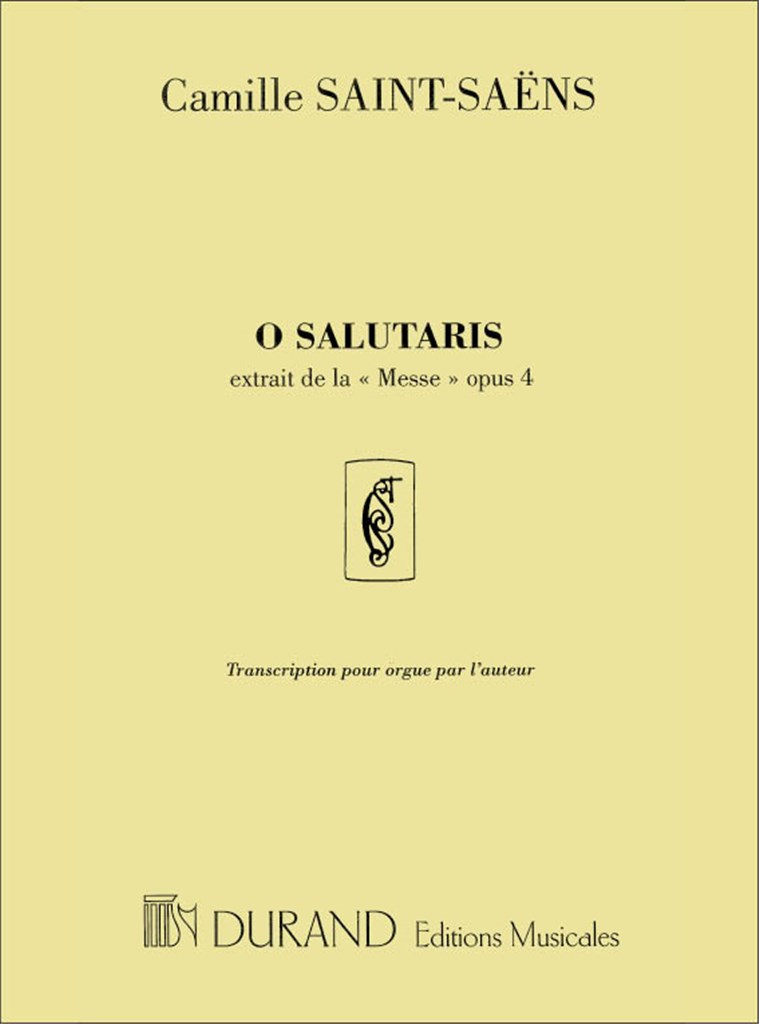 O Salutaris Extrait De La Messe Opus 4